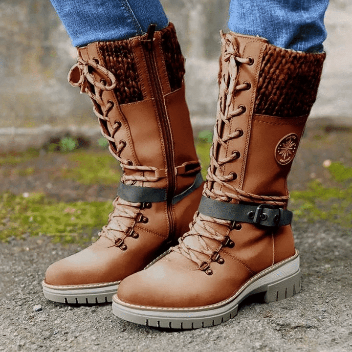 FrostLuxe™ - Wasserdichte hohe Schnürstiefel