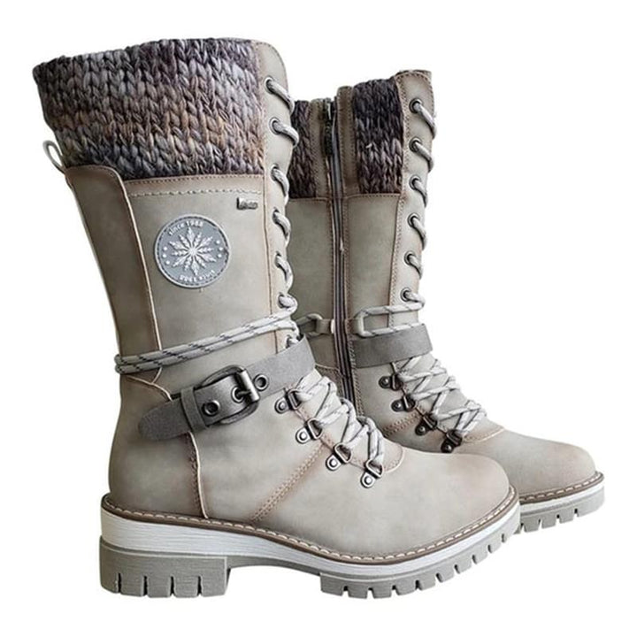 FrostLuxe™ - Wasserdichte hohe Schnürstiefel