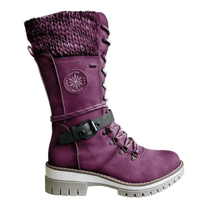FrostLuxe™ - Wasserdichte hohe Schnürstiefel