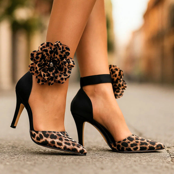 Angela | Elegante Blumen-High Heels für Damen
