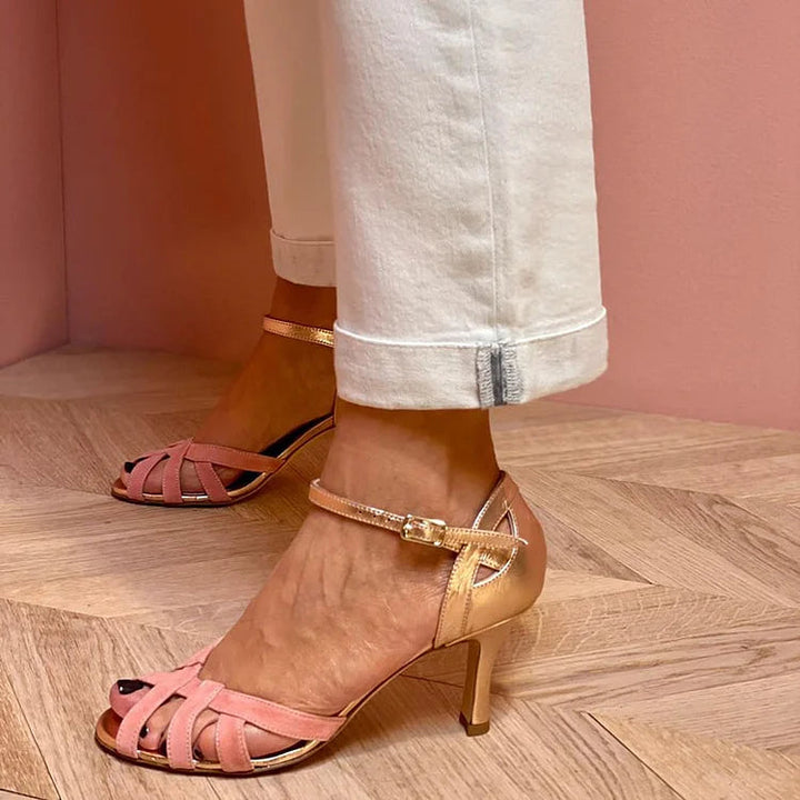 LORENA - DAME-SCHUHE MIT GÜRTELDESIGN IN HOHER FORM
