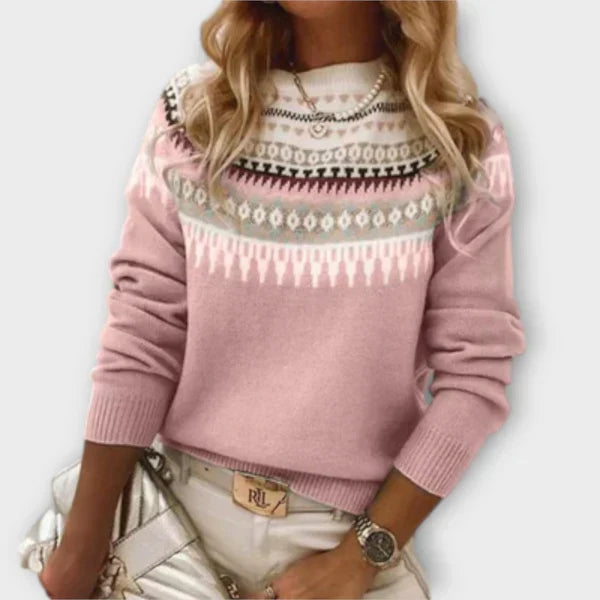 Tavessa Elena – Stilvoller Beiger Strickpullover