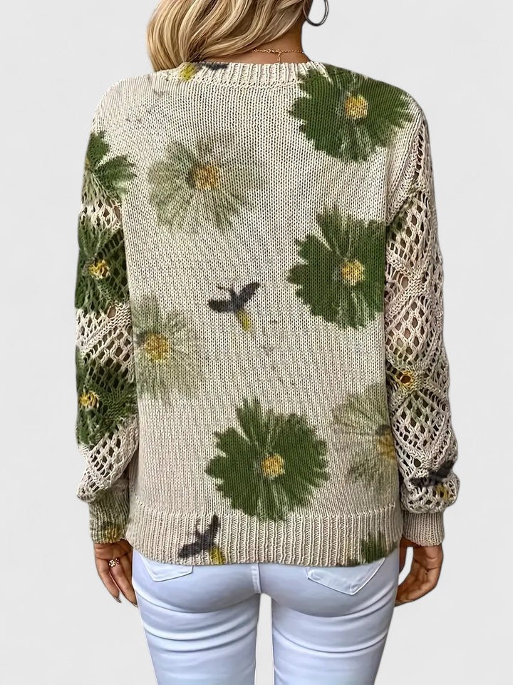 Tavessa Catarina – Floral Knit Sweater