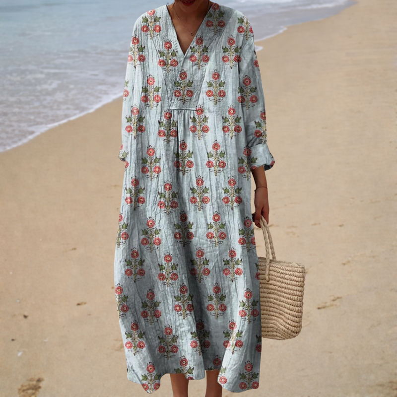 Elisabeth | Figurschmeichelndes Sommerkleid mit Print