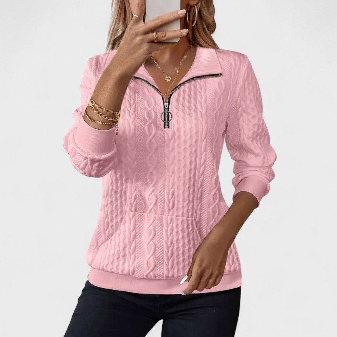 Tavessa Paula – Pullover mit halblangem Reißverschluss