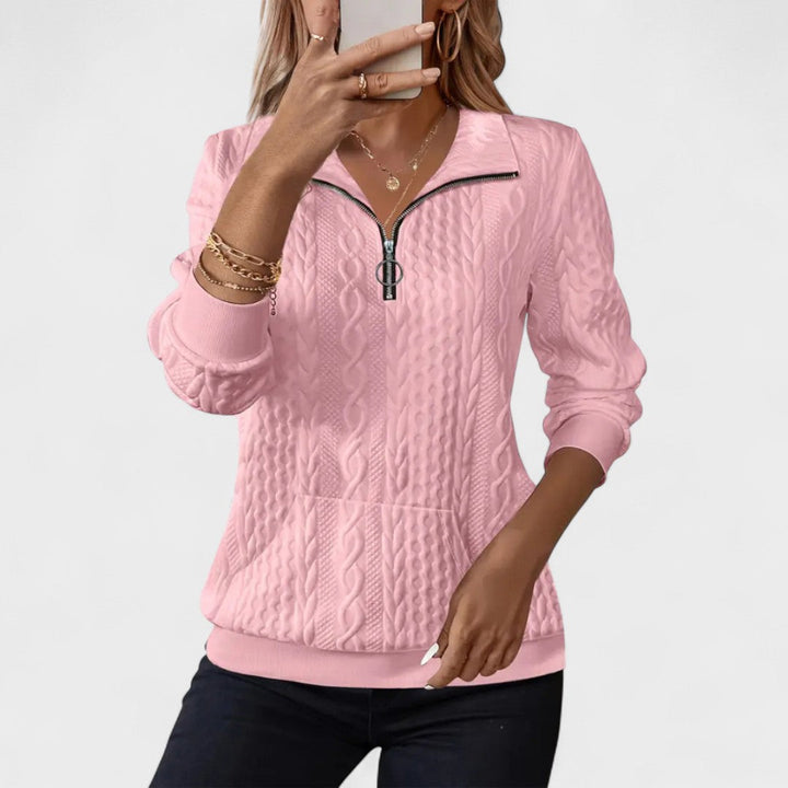 Tavessa Paula – Pullover mit halblangem Reißverschluss