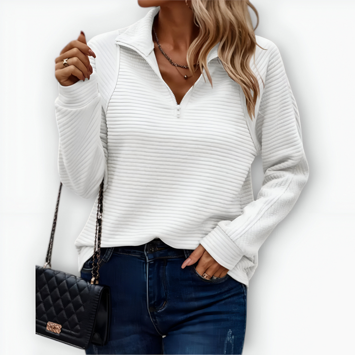 Tavessa Bruna – Stilvoller Halbzipper-Pullover