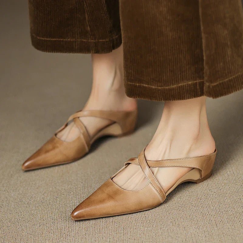 Isabella | Moderne Und Elegante Leder-Pantoletten