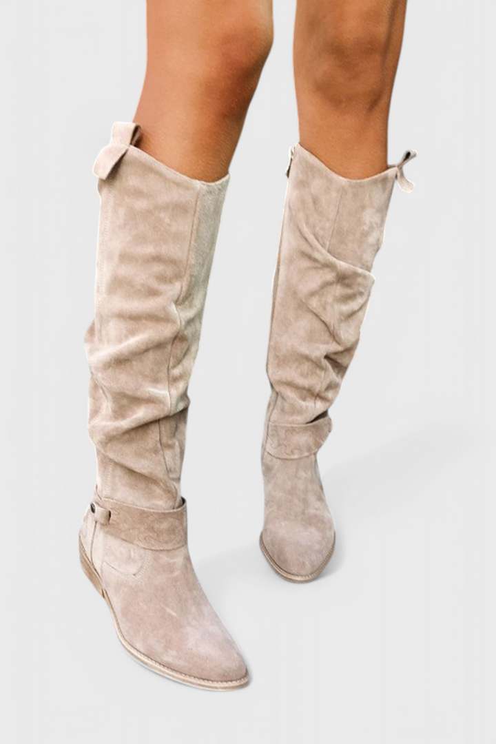 Marie | Elegante Und Stilvolle Retro Kniestiefel Für Damen