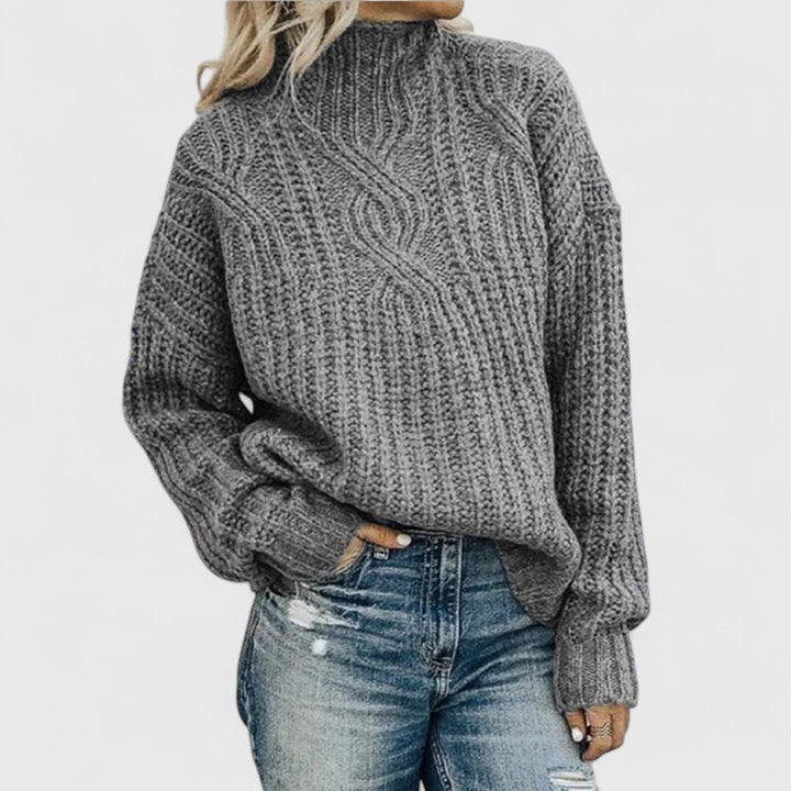 Isabella | Gemütlicher Und Stilvoller Zopfstrickpullover Für Damen