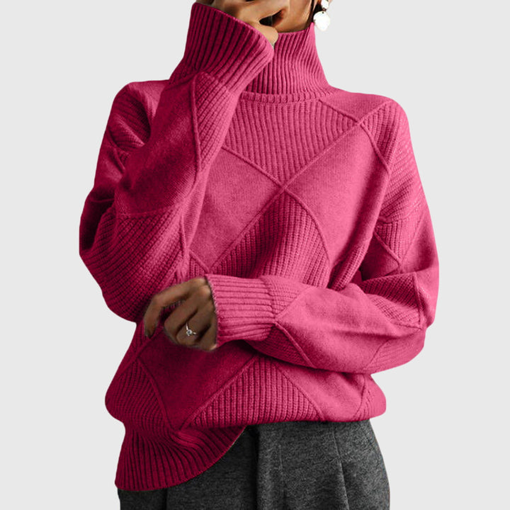 Hannah | Moderner Und Eleganter Rollkragenpullover Für Damen