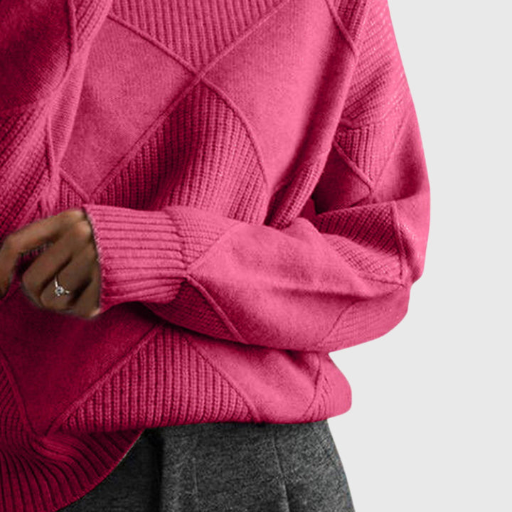 Hannah | Moderner Und Eleganter Rollkragenpullover Für Damen