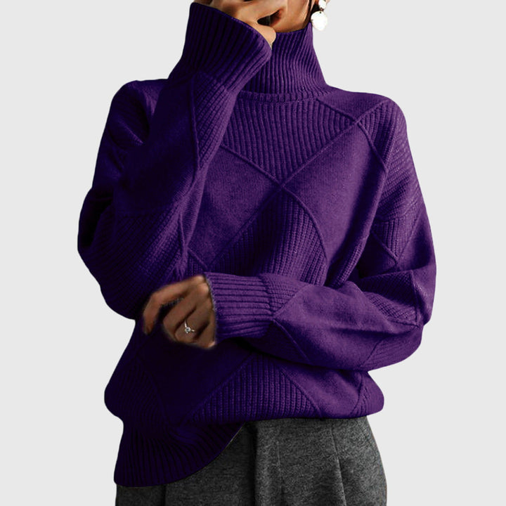 Hannah | Moderner Und Eleganter Rollkragenpullover Für Damen