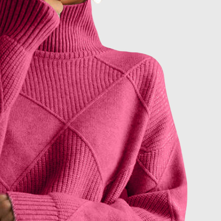 Hannah | Moderner Und Eleganter Rollkragenpullover Für Damen
