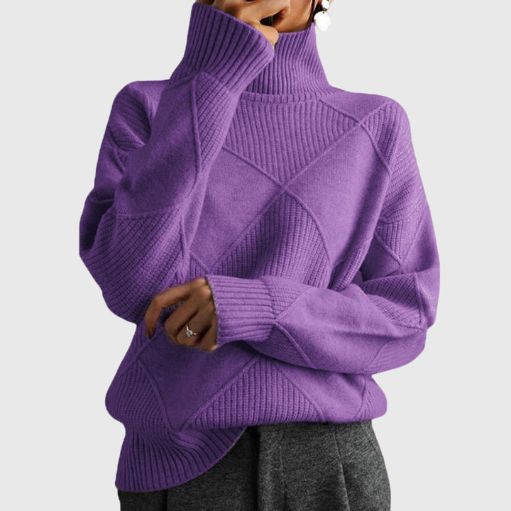 Hannah | Moderner Und Eleganter Rollkragenpullover Für Damen