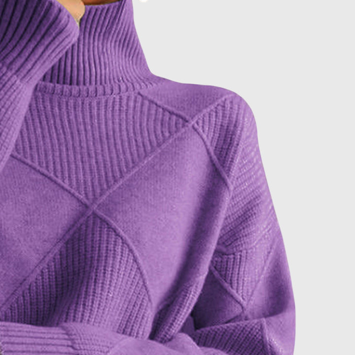 Hannah | Moderner Und Eleganter Rollkragenpullover Für Damen