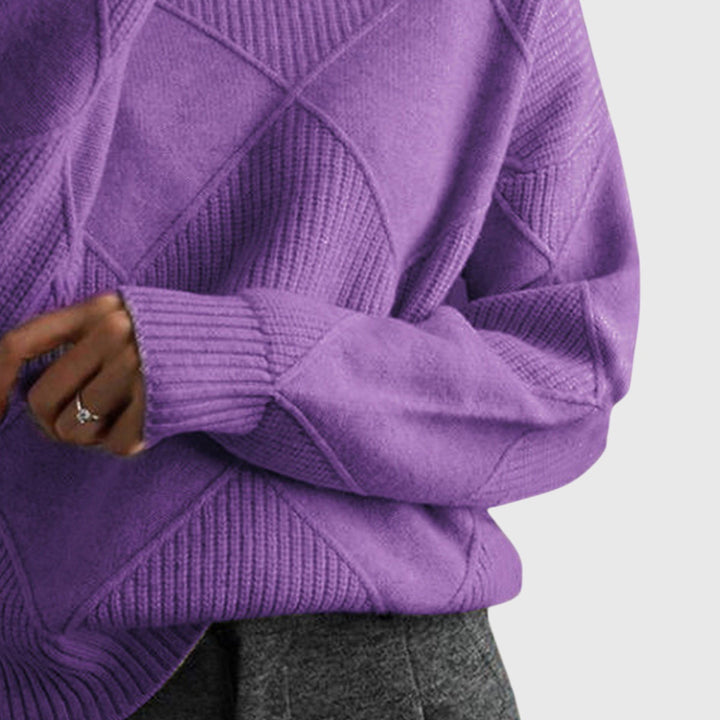 Hannah | Moderner Und Eleganter Rollkragenpullover Für Damen