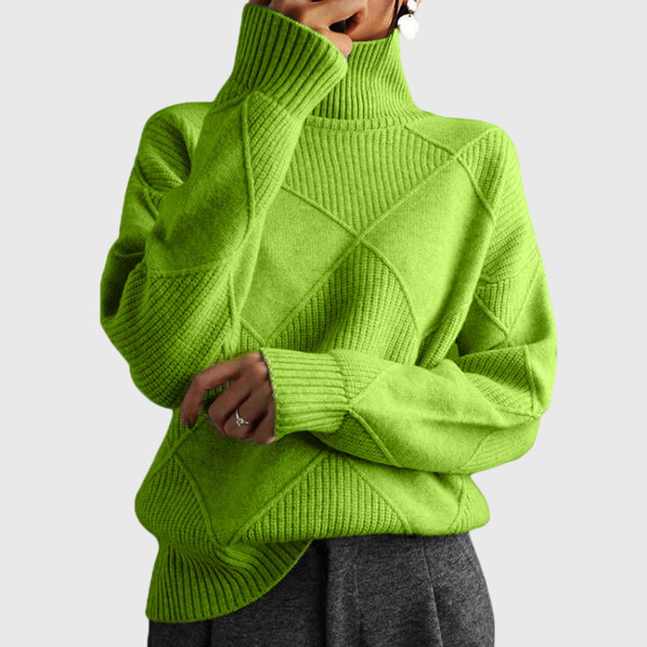 Hannah | Moderner Und Eleganter Rollkragenpullover Für Damen