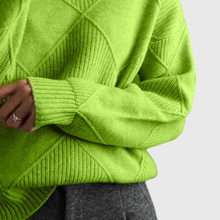 Hannah | Moderner Und Eleganter Rollkragenpullover Für Damen