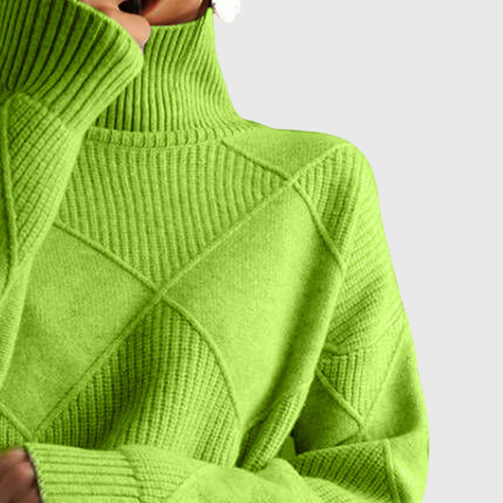 Hannah | Moderner Und Eleganter Rollkragenpullover Für Damen