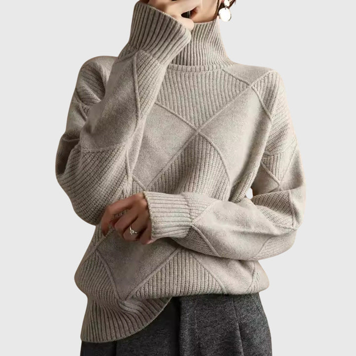 Hannah | Moderner Und Eleganter Rollkragenpullover Für Damen