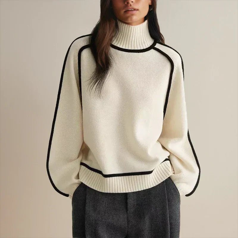 Charlotte | Moderner Und Bequemer Rollkragenpullover Für Damen