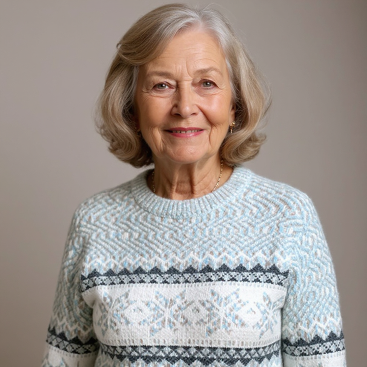 Brunhilde™ | Pullover mit Schneeflocken-Muster