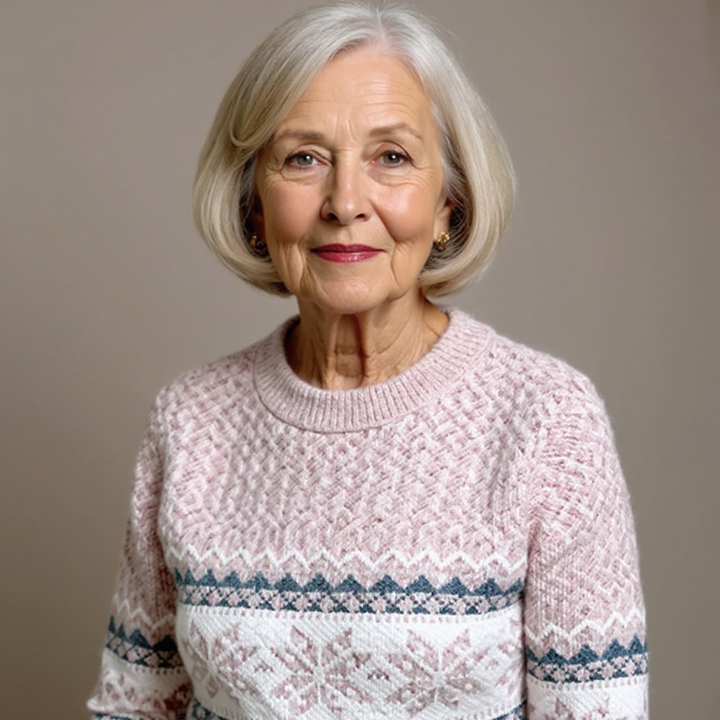 Brunhilde™ | Pullover mit Schneeflocken-Muster