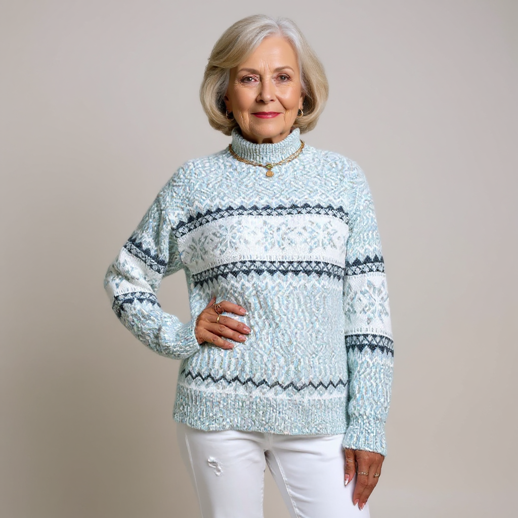 Brunhilde™ | Pullover mit Schneeflocken-Muster