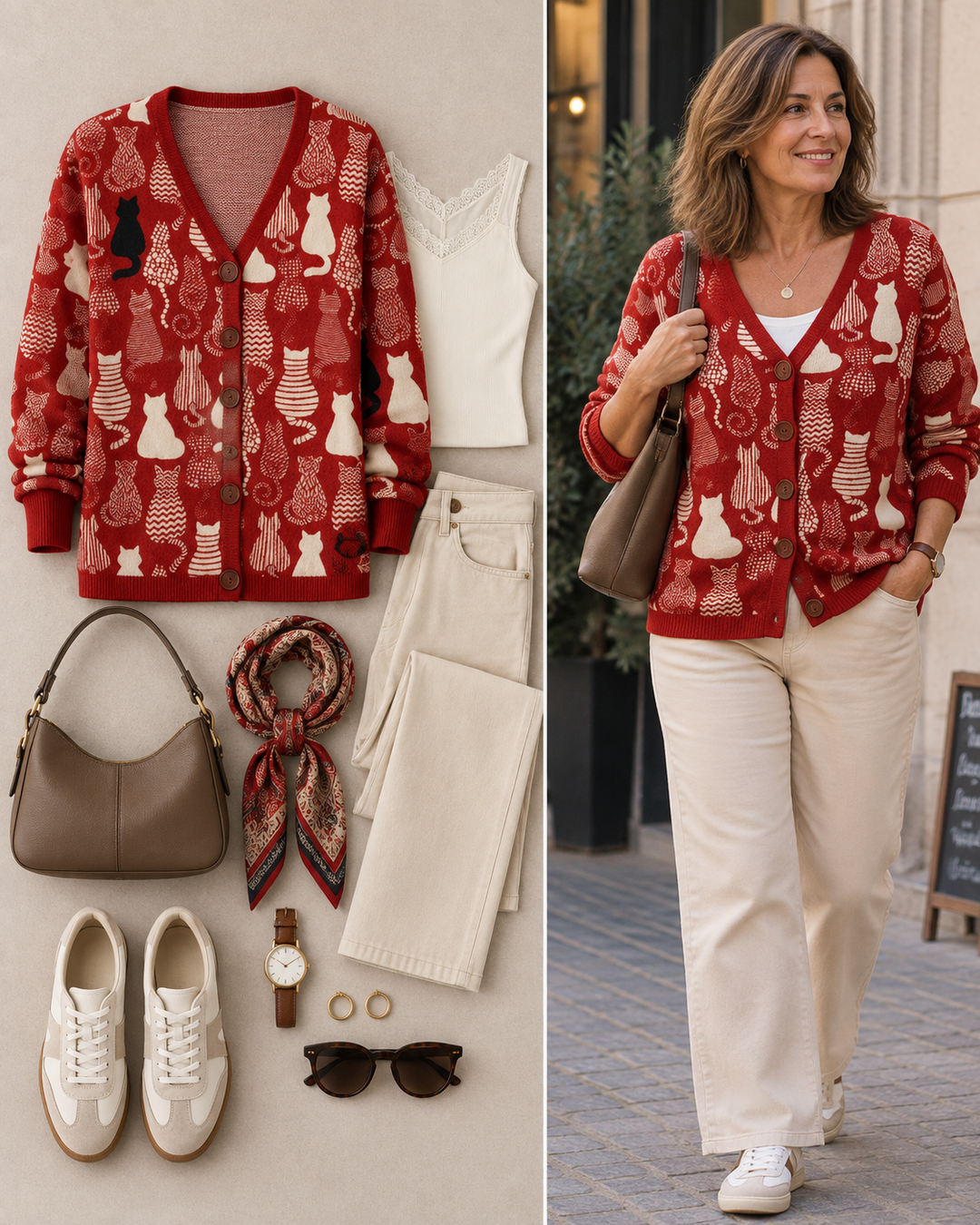 Gemütlicher Knopf-Cardigan