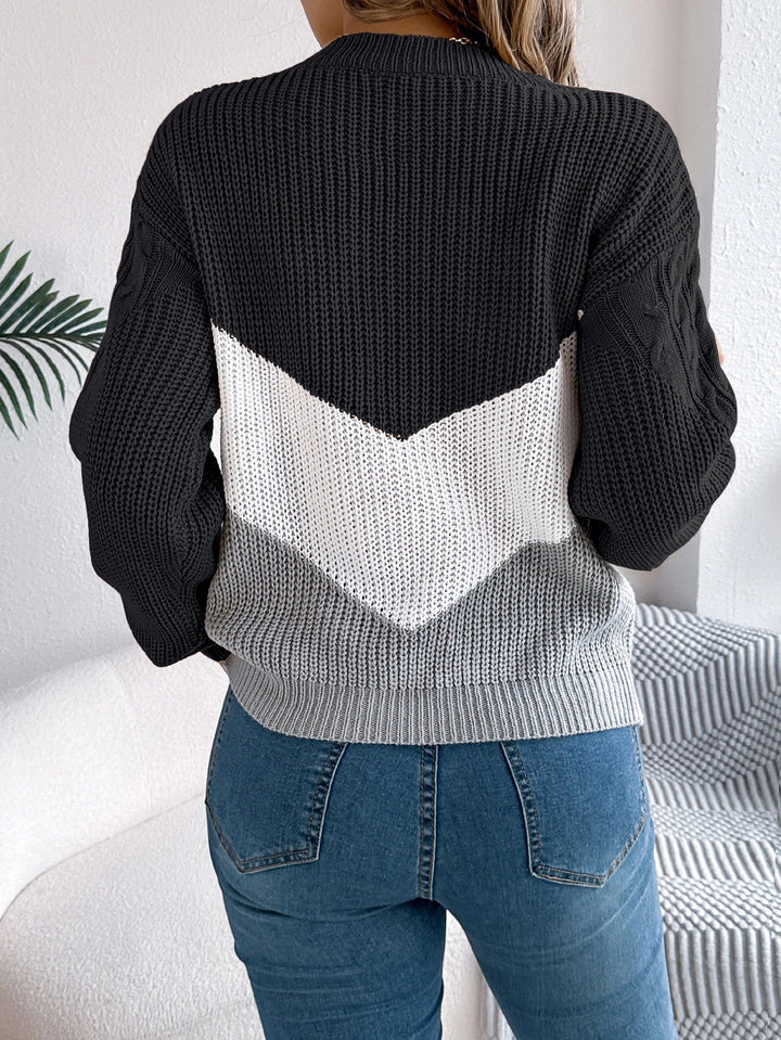 Freya | Chevron Strickpullover Mit Modernem Muster Und Kuscheligem Komfort
