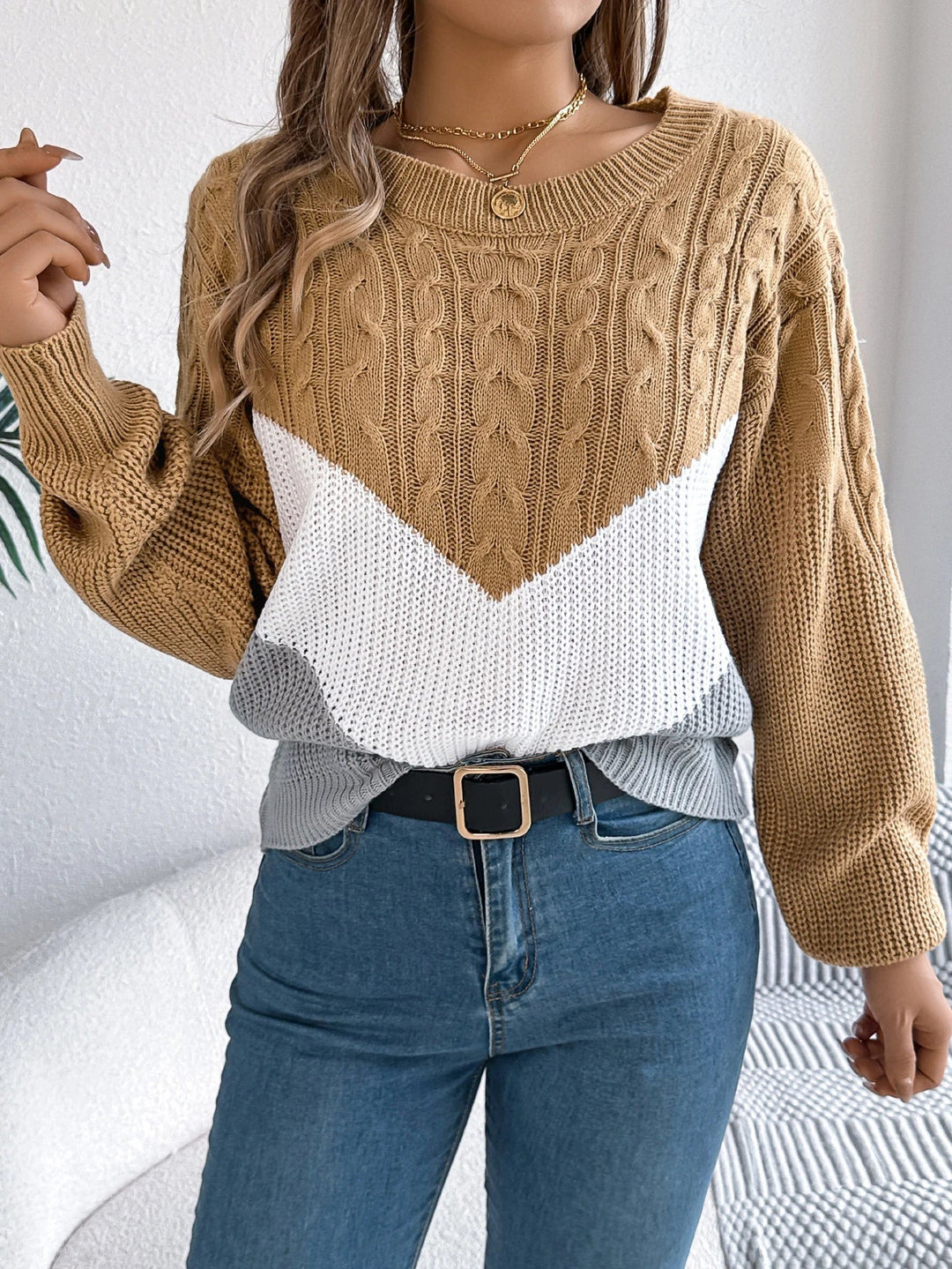 Freya | Chevron Strickpullover Mit Modernem Muster Und Kuscheligem Komfort