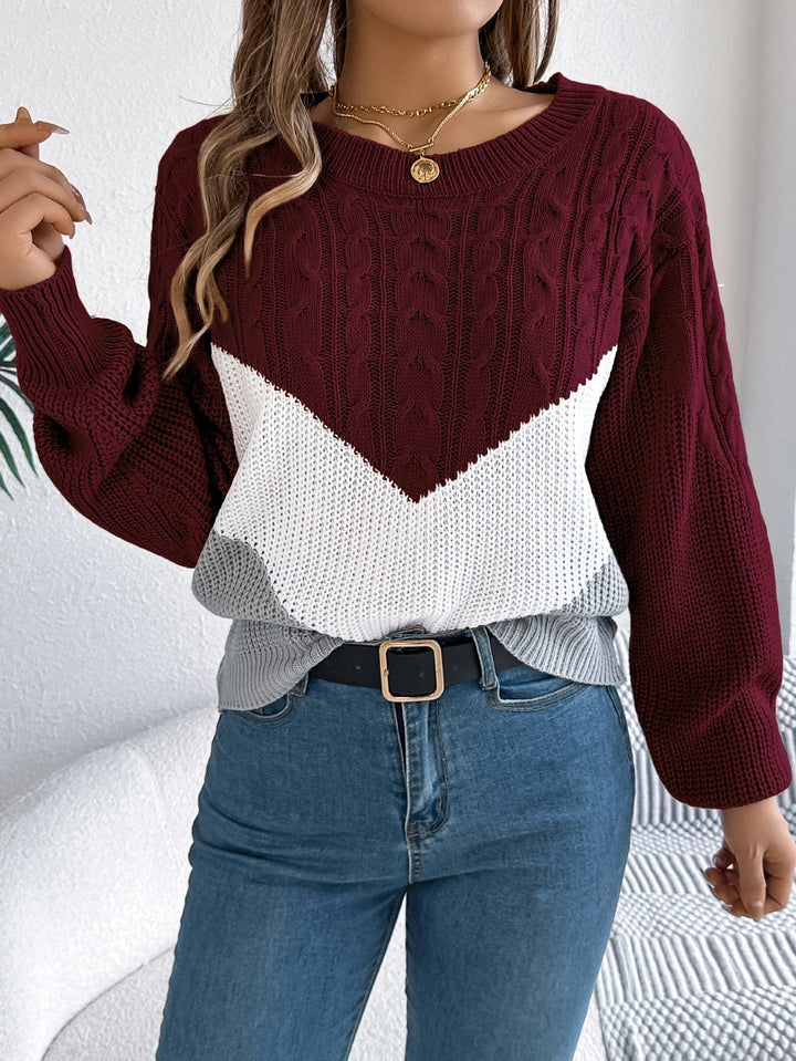 Freya | Chevron Strickpullover Mit Modernem Muster Und Kuscheligem Komfort