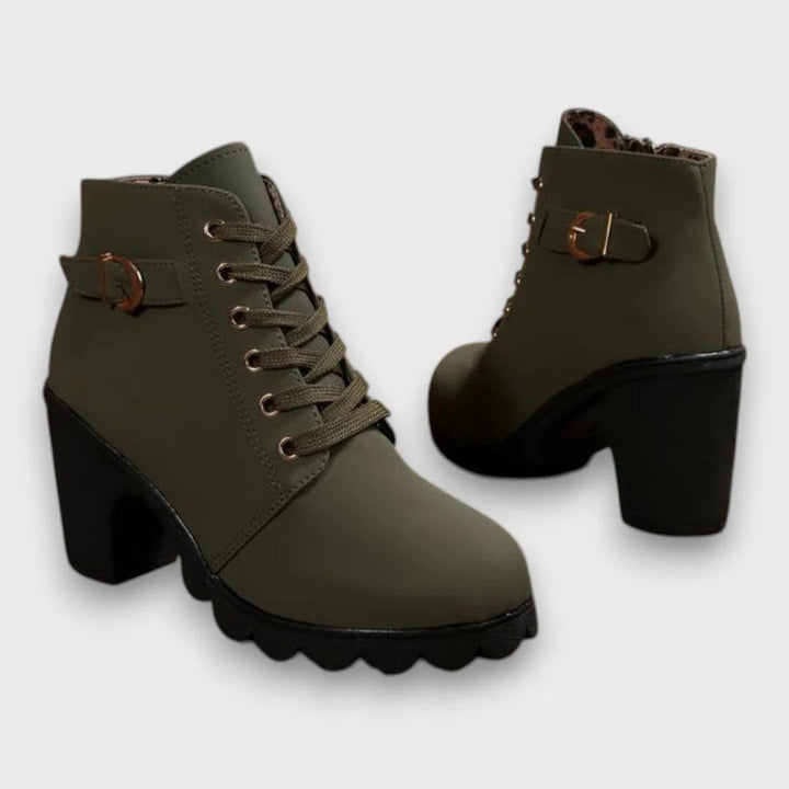 Lorena™ | Premium Kunstleder Stiefeletten