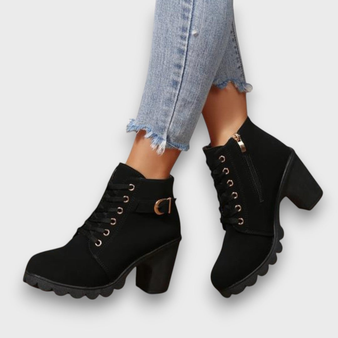 Lorena™ | Premium Kunstleder Stiefeletten