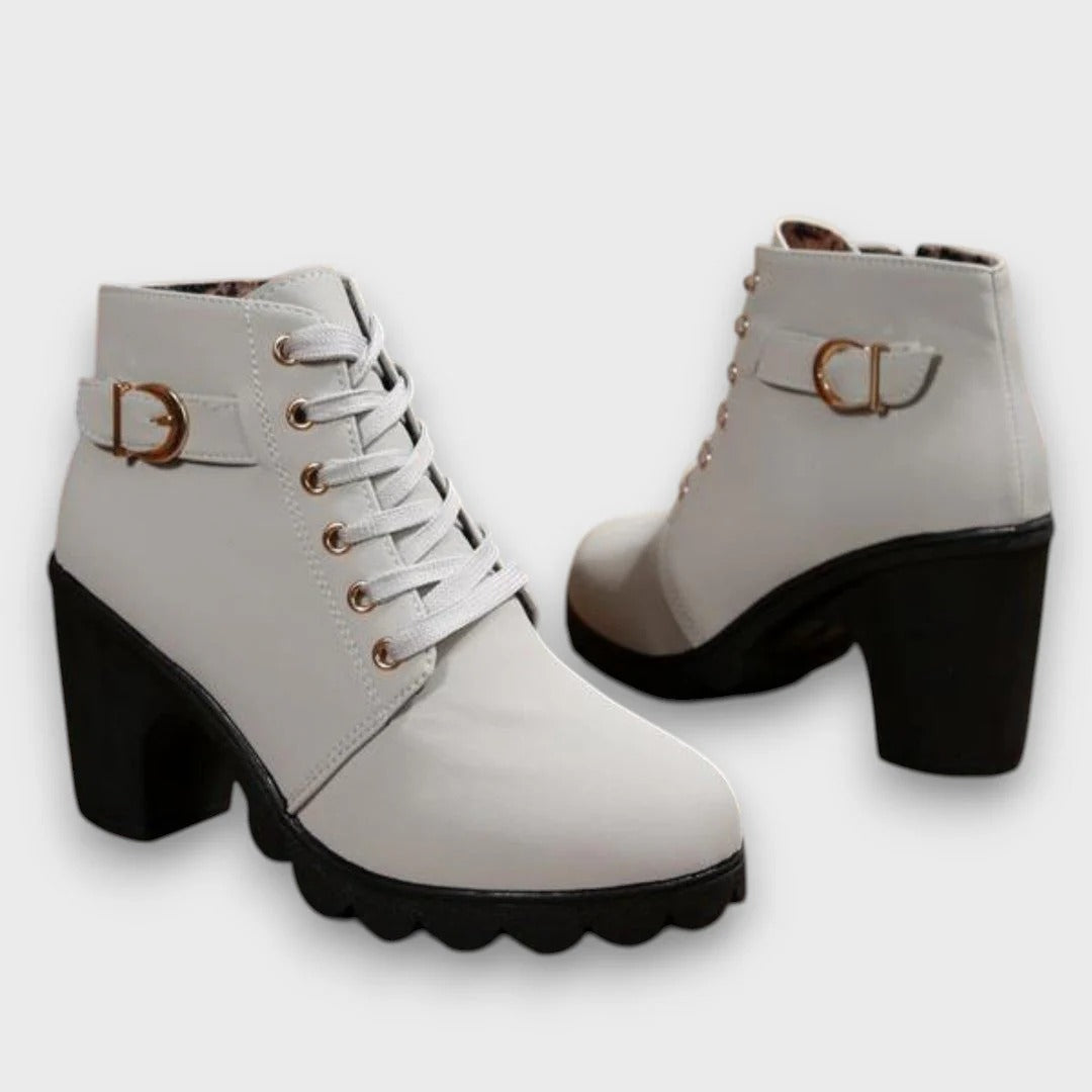 Lorena™ | Premium Kunstleder Stiefeletten
