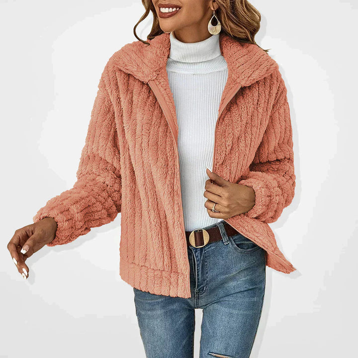 Emilia | Kuschelige Plüsch-Strickjacke Mit Eleganter Oversize-Passform