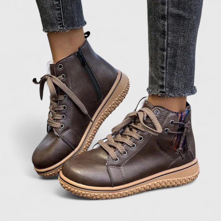 Lena | Orthopädische Winterstiefel Im Boho-Stil Für Damen
