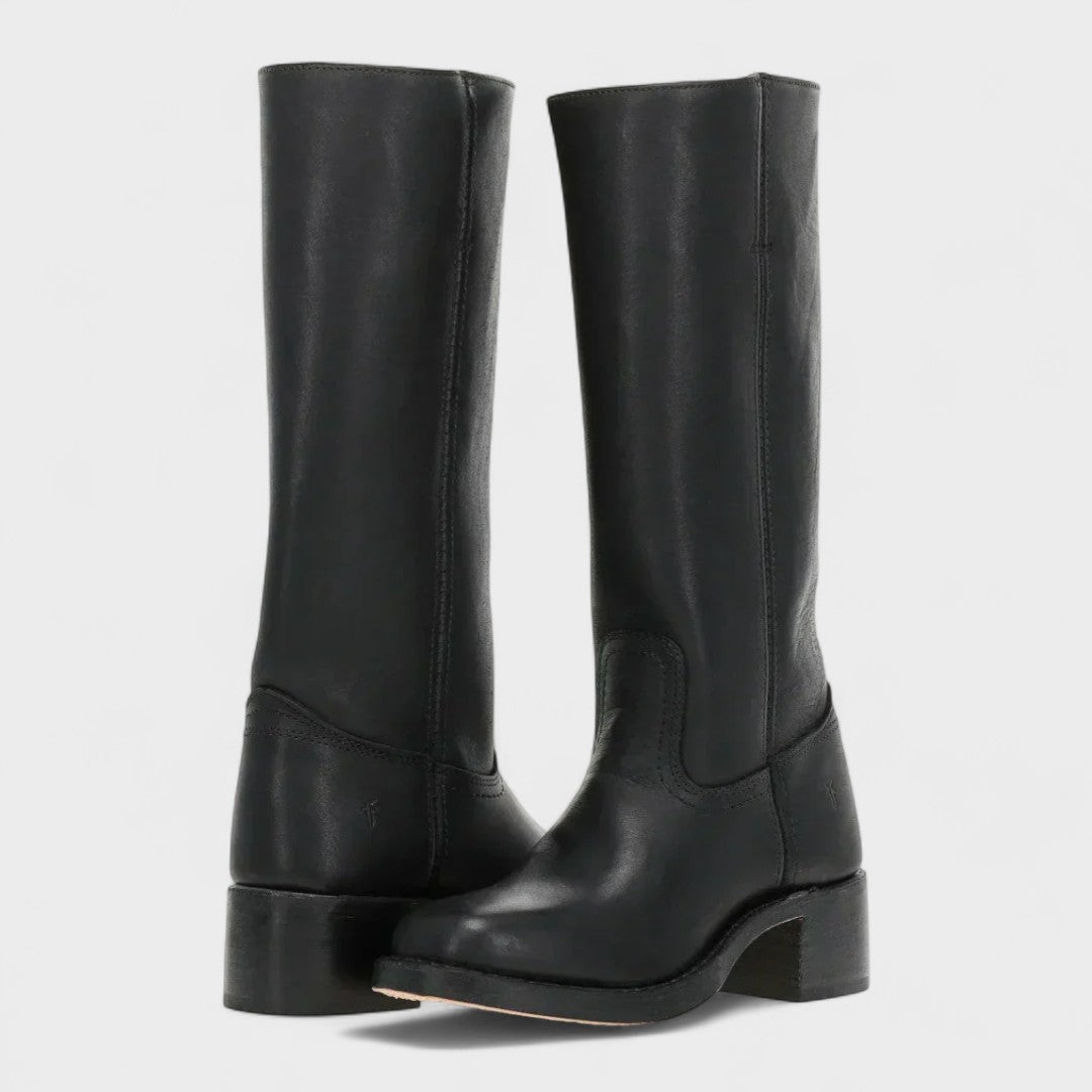 Theresa | Elegante Und Klassische Kniehohe Damenstiefel Im Reitstil