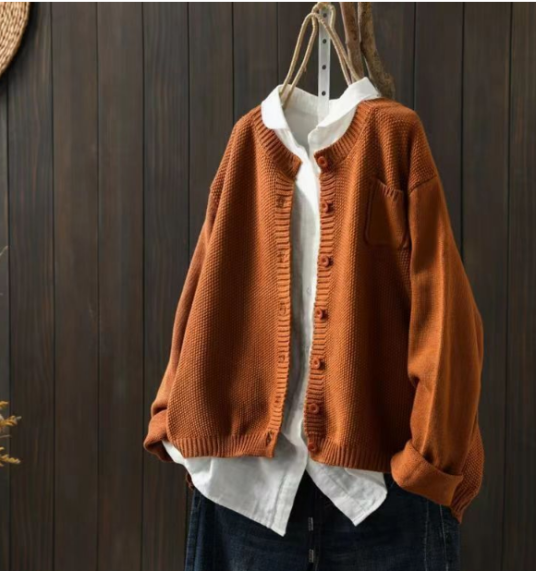Charlotte | Elegante Oversize Strickjacke Mit Praktischen Taschen