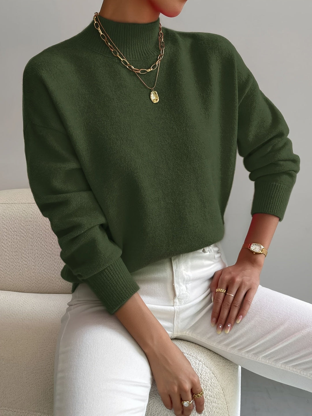 Amelie | Eleganter Und Warmer Rollkragenpullover Für Damen