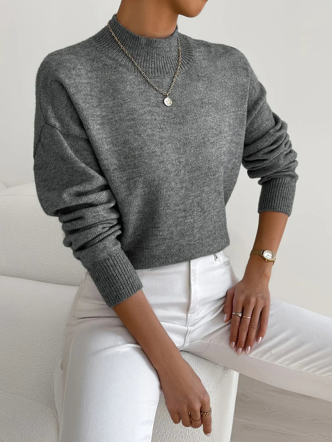 Amelie | Eleganter Und Warmer Rollkragenpullover Für Damen