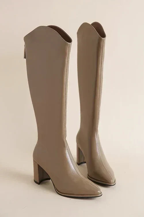 Adele - Hochwertige Knielange Stiefel