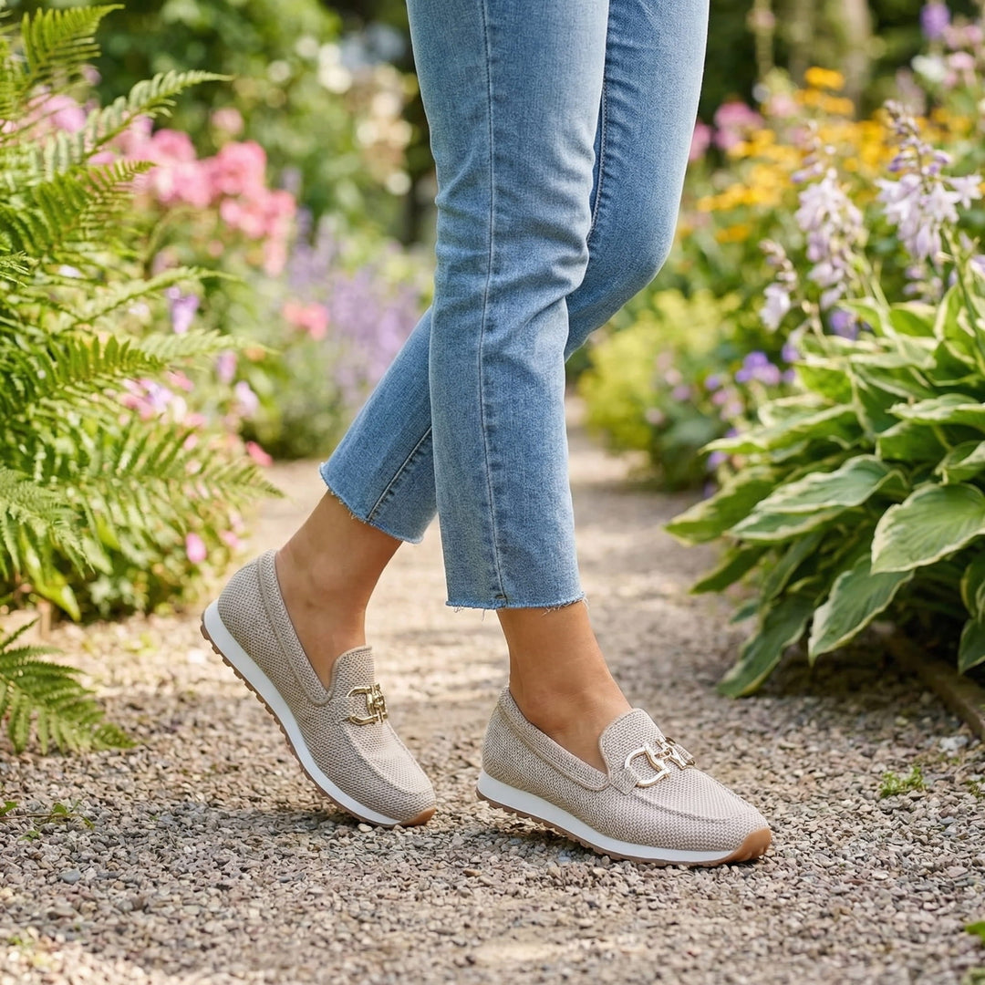 Susie | Damen Mokassin-Stil Sneakers mit orthopädischer Unterstützung