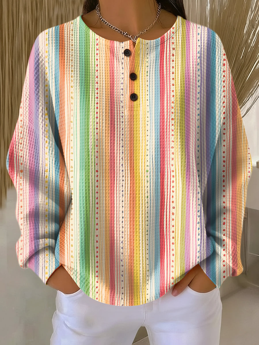 Laura | Modischer Und Kuscheliger Damen-Waffelpullover