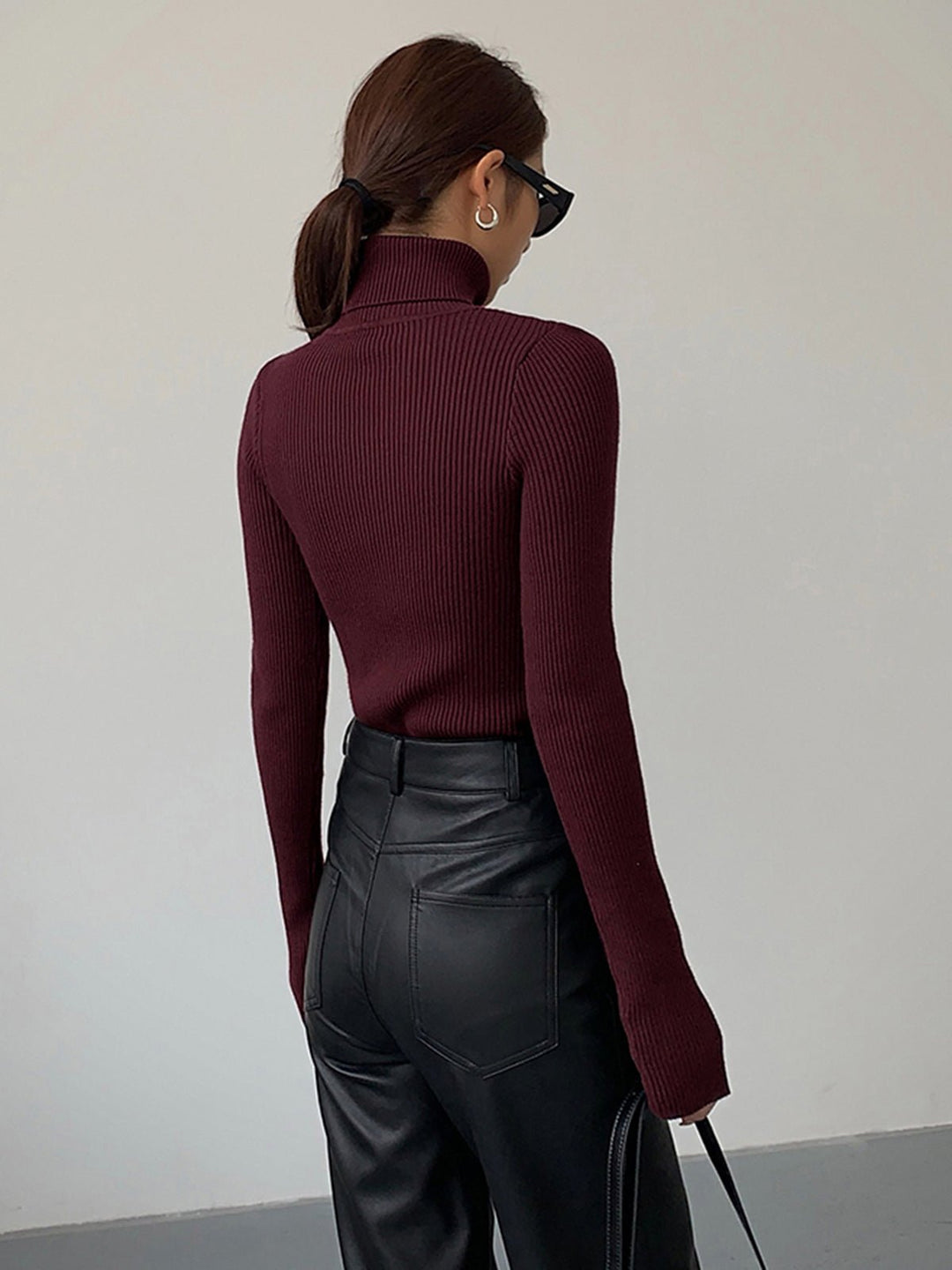 Victoria | Leichter Und Feingerippter Damen-Rollkragenpullover