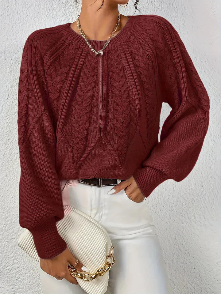 Daniela | Eleganter Zopfmuster-Pullover Für Damen