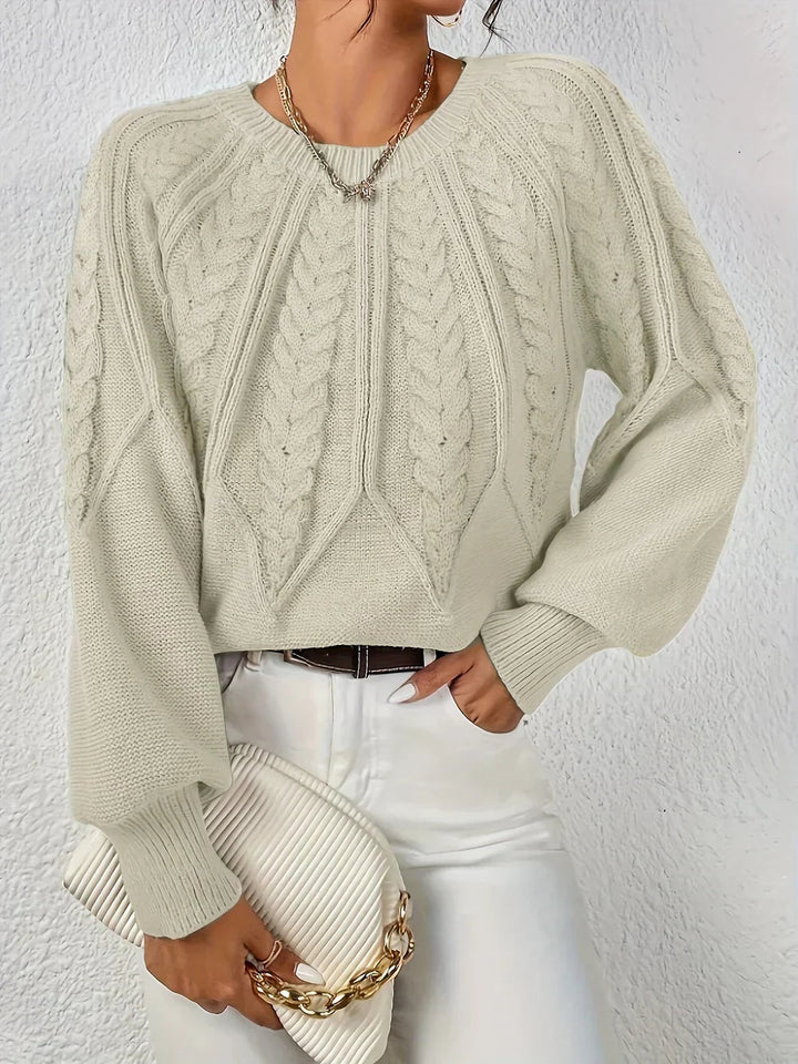 Daniela | Eleganter Zopfmuster-Pullover Für Damen