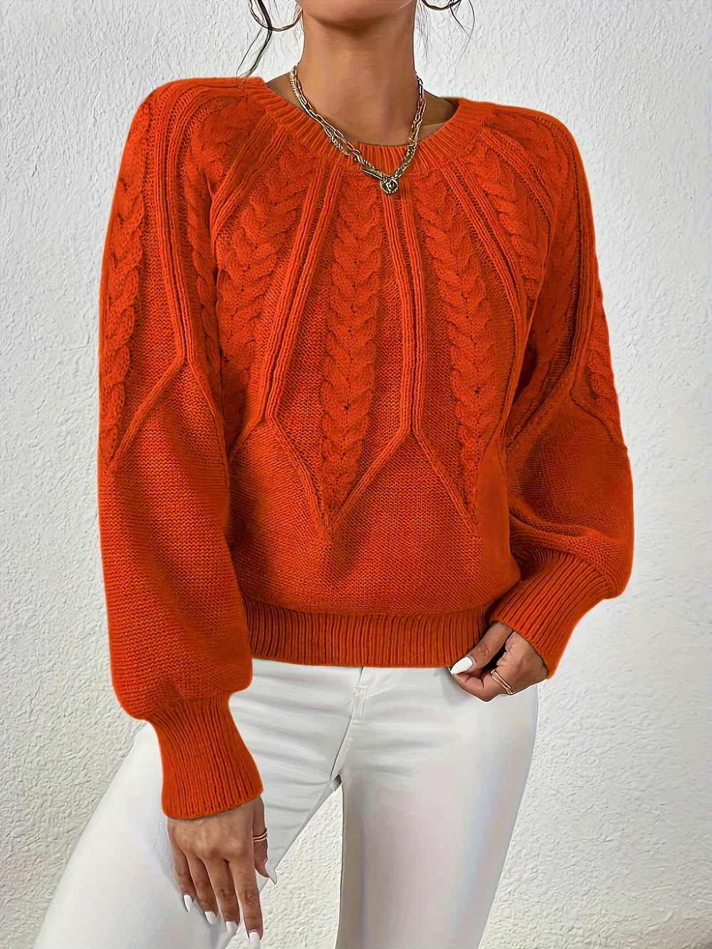 Daniela | Eleganter Zopfmuster-Pullover Für Damen