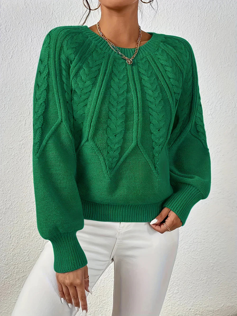 Daniela | Eleganter Zopfmuster-Pullover Für Damen